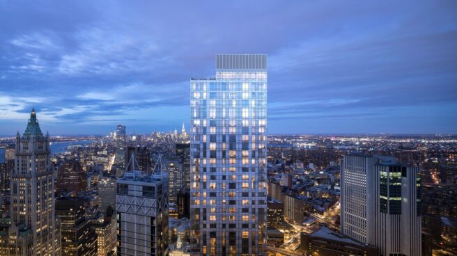 Amancio Ortega ultima la compra de un rascacielos de apartamentos de lujo en Nueva York por 500 millones El edificio de viviendas de lujo que va a adquirir Amancio Ortega en Nueva York