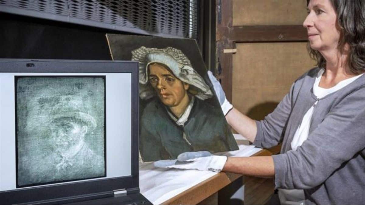 La 'campesina' de Van Gogh que escondía un autorretrato inédito del pintor en Escocia
