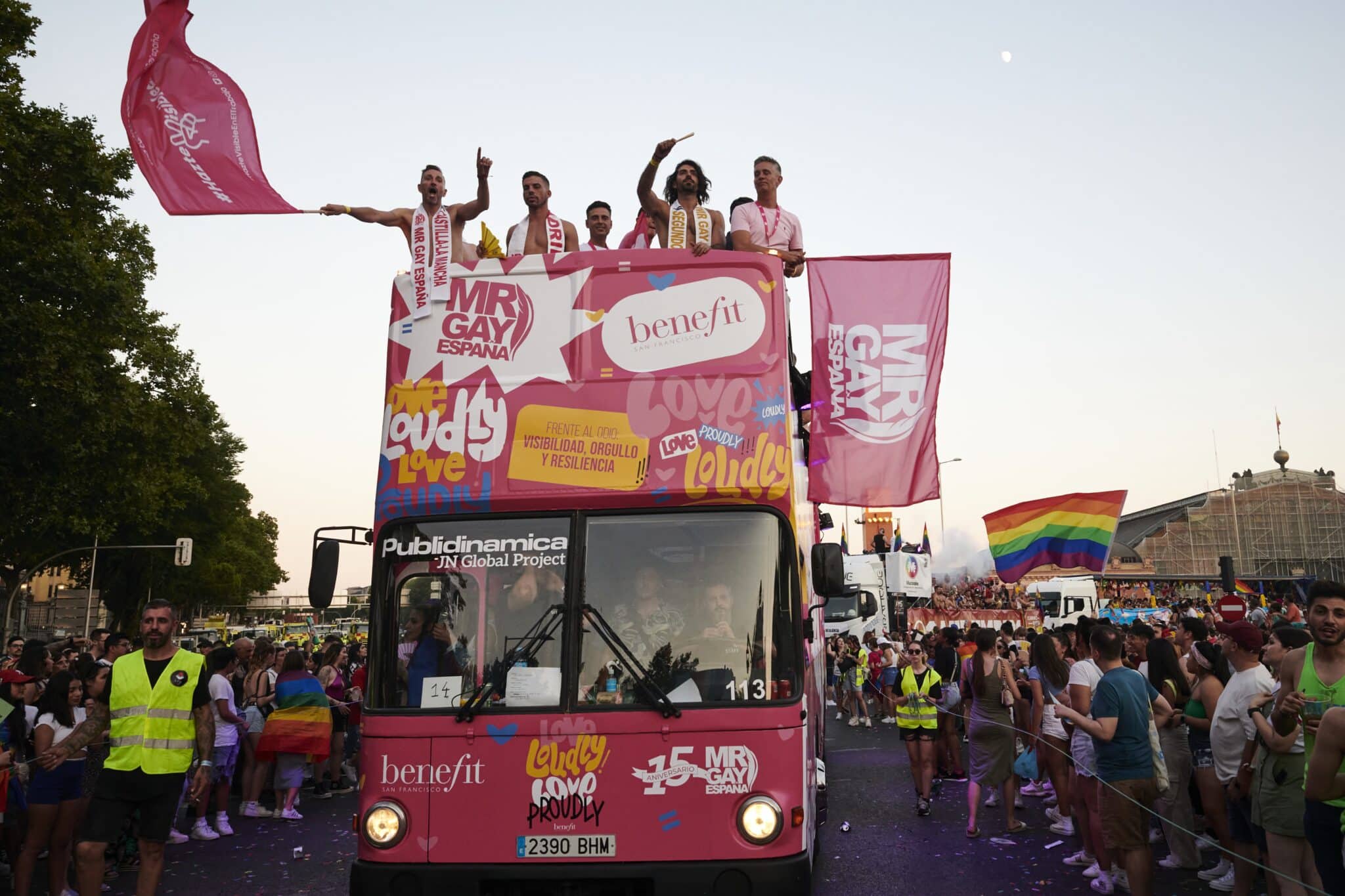 Manifestación del Orgullo 2022 que este sábado recorre las calles de Madrid