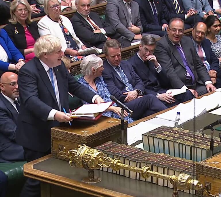 "Hasta la vista, baby": la despedida de Boris Johnson del Parlamento británico