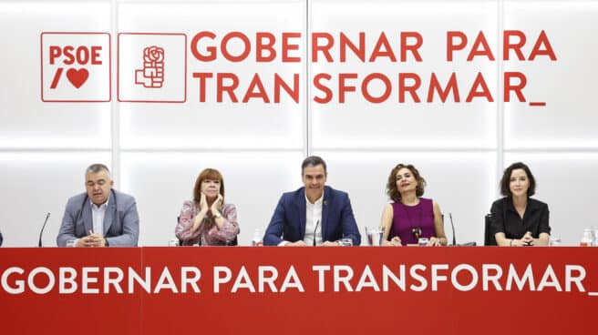 ¿Merecen vacaciones nuestros políticos? El presidente del Gobierno, Pedro Sánchez (c), preside la reunión de la Ejecutiva Federal del PSOE celebrada este viernes en la sede socialista de la calle Ferraz.