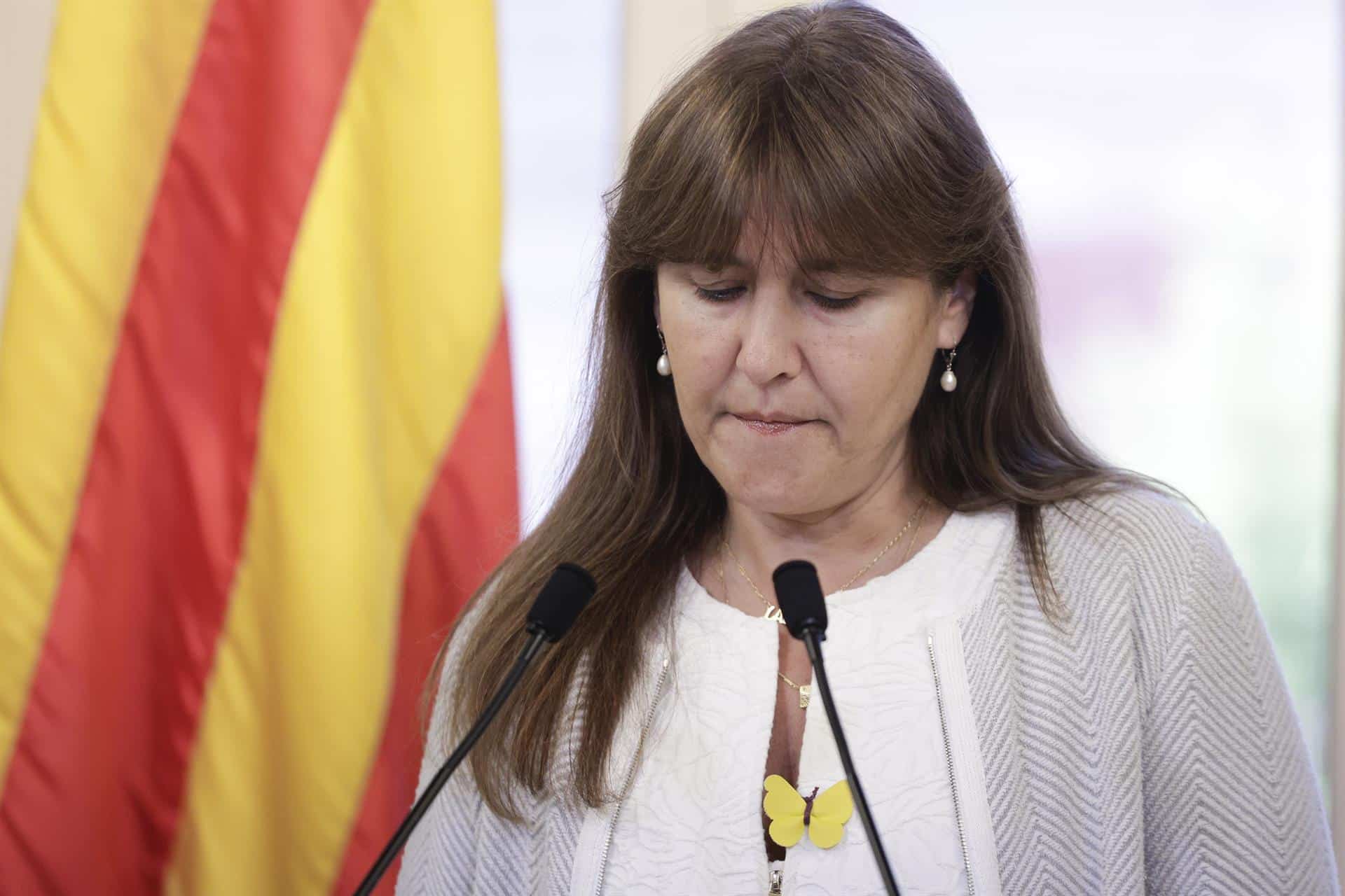 Borràs: "Cinco diputados vestidos de jueces hipócritas me han suspendido"