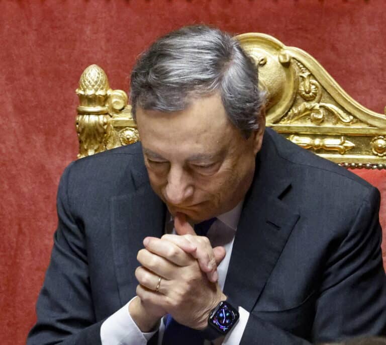 Draghi, abocado a dimitir y anticipar elecciones al no lograr la confianza del Senado