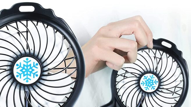El mini ventilador que está arrasando Amazon con un 34% de descuento El mini ventilador Hotlife con descuento en Amazon
