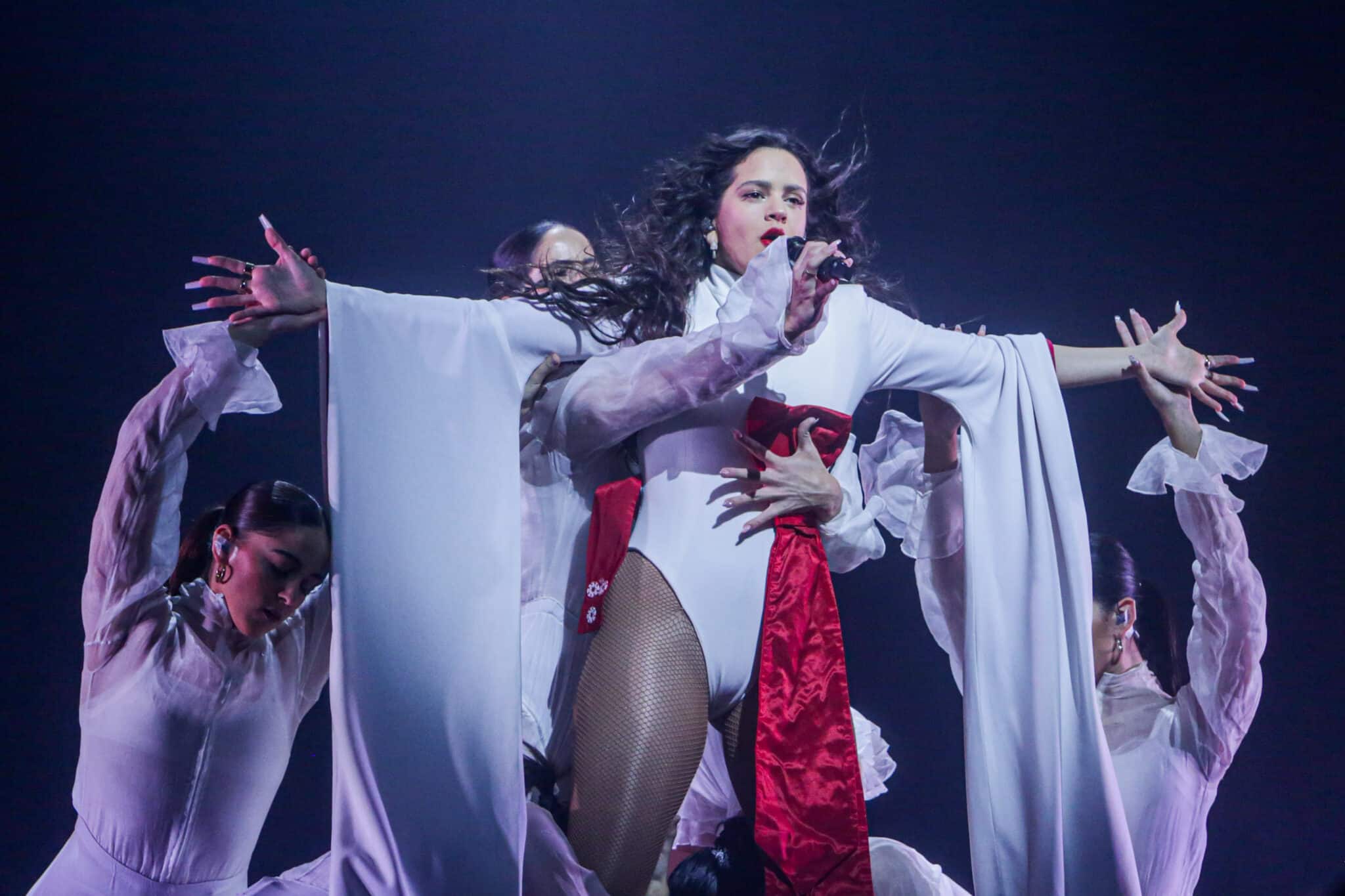 Rosalía, en el WiZink Center de Madrid.