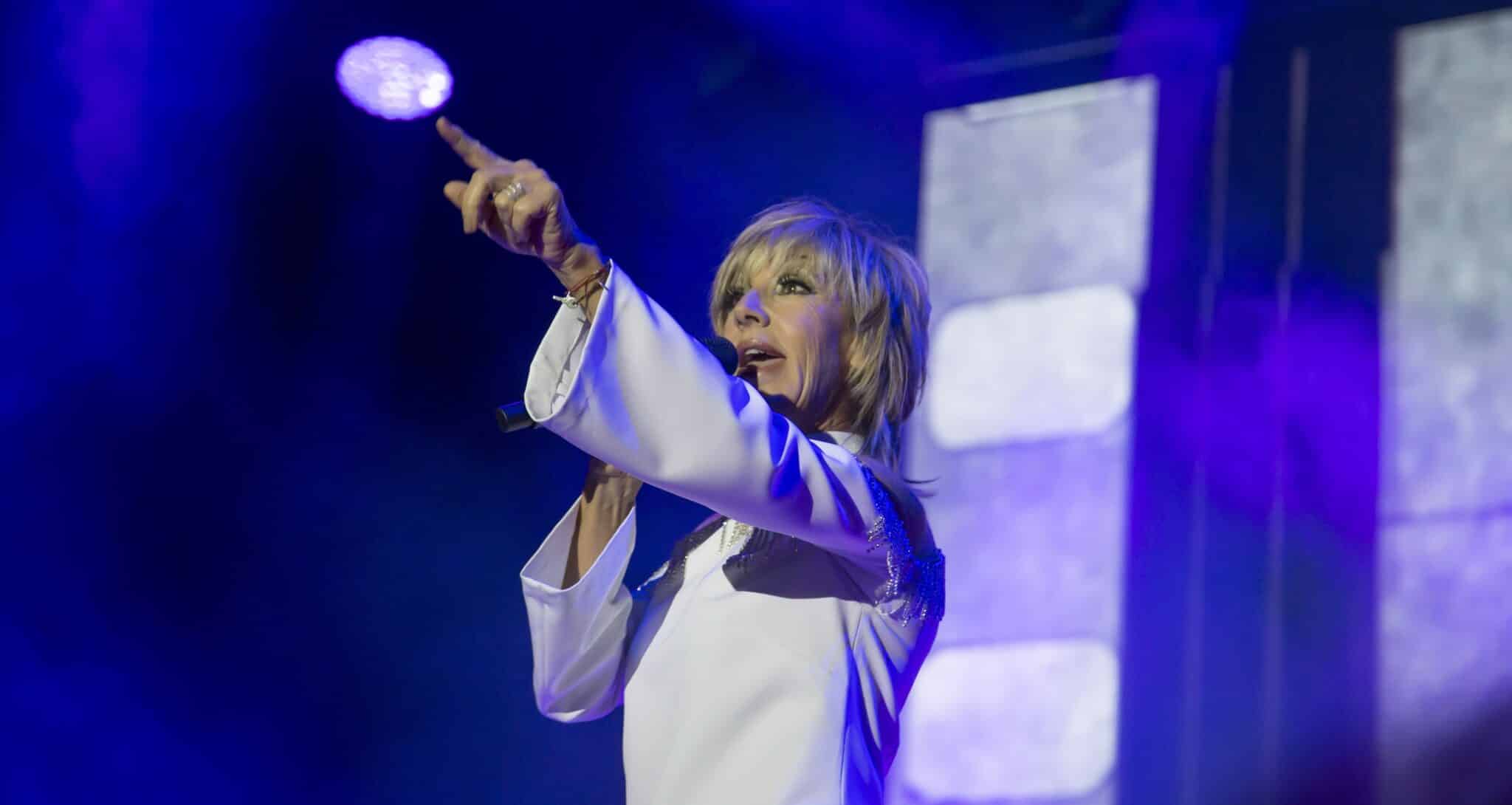 Ana Torroja, cantante y marquesa de Torroja, en un concierto ofrecido en Madrid en julio de 2021.