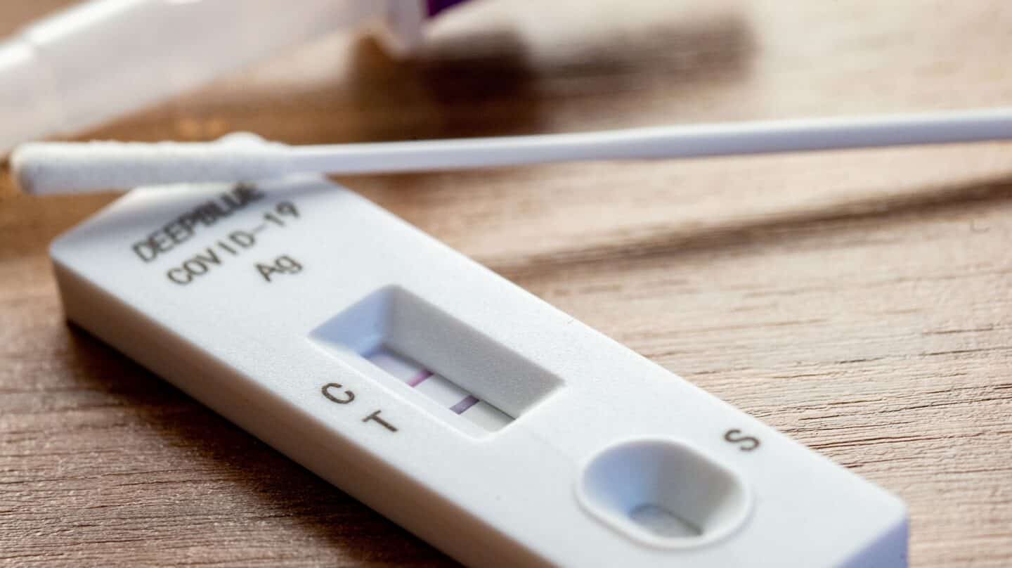 Test de antígenos de coronavirus.