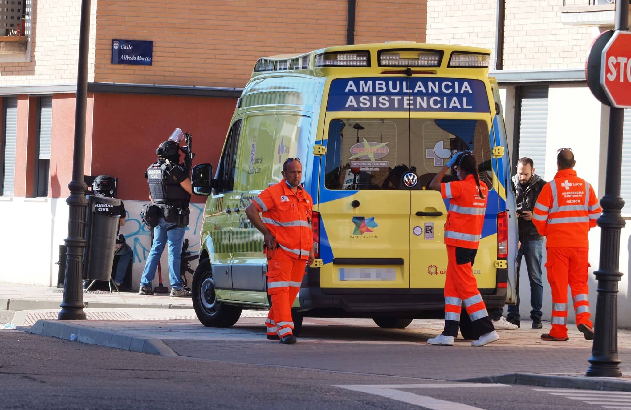 El teniente coronel herido en Santovenia se encuentra "muy grave" en la UVI