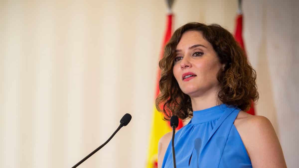 La presidenta de la Comunidad de Madrid, Isabel Díaz Ayuso