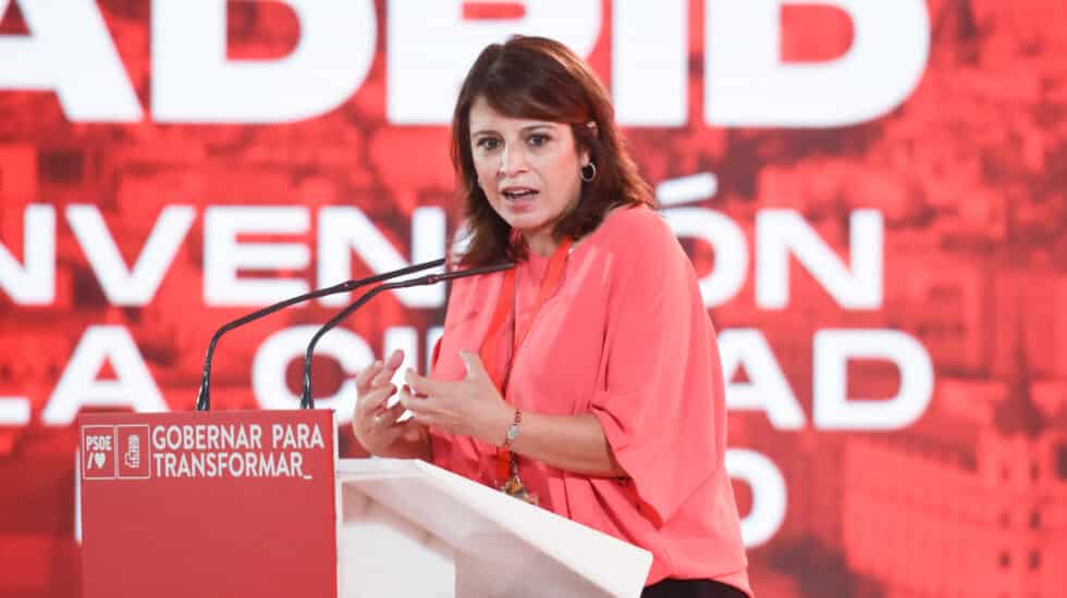 La exvicesecretaria general del PSOE, Adriana Lastra, participa en la celebración de la segunda y última jornada de la Convención del PSOE Madrid.