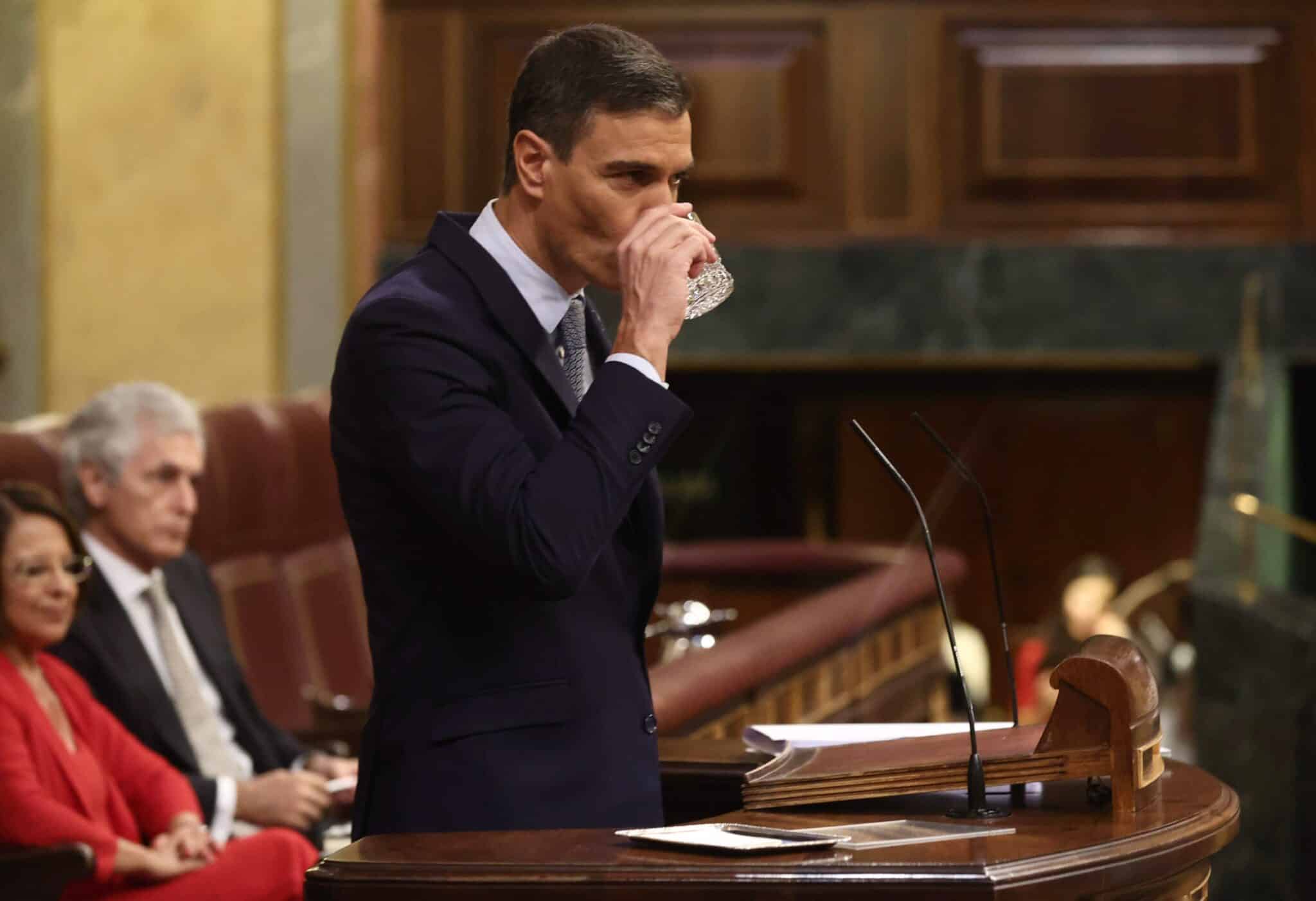 Pedro Sánchez, en el Congreso.