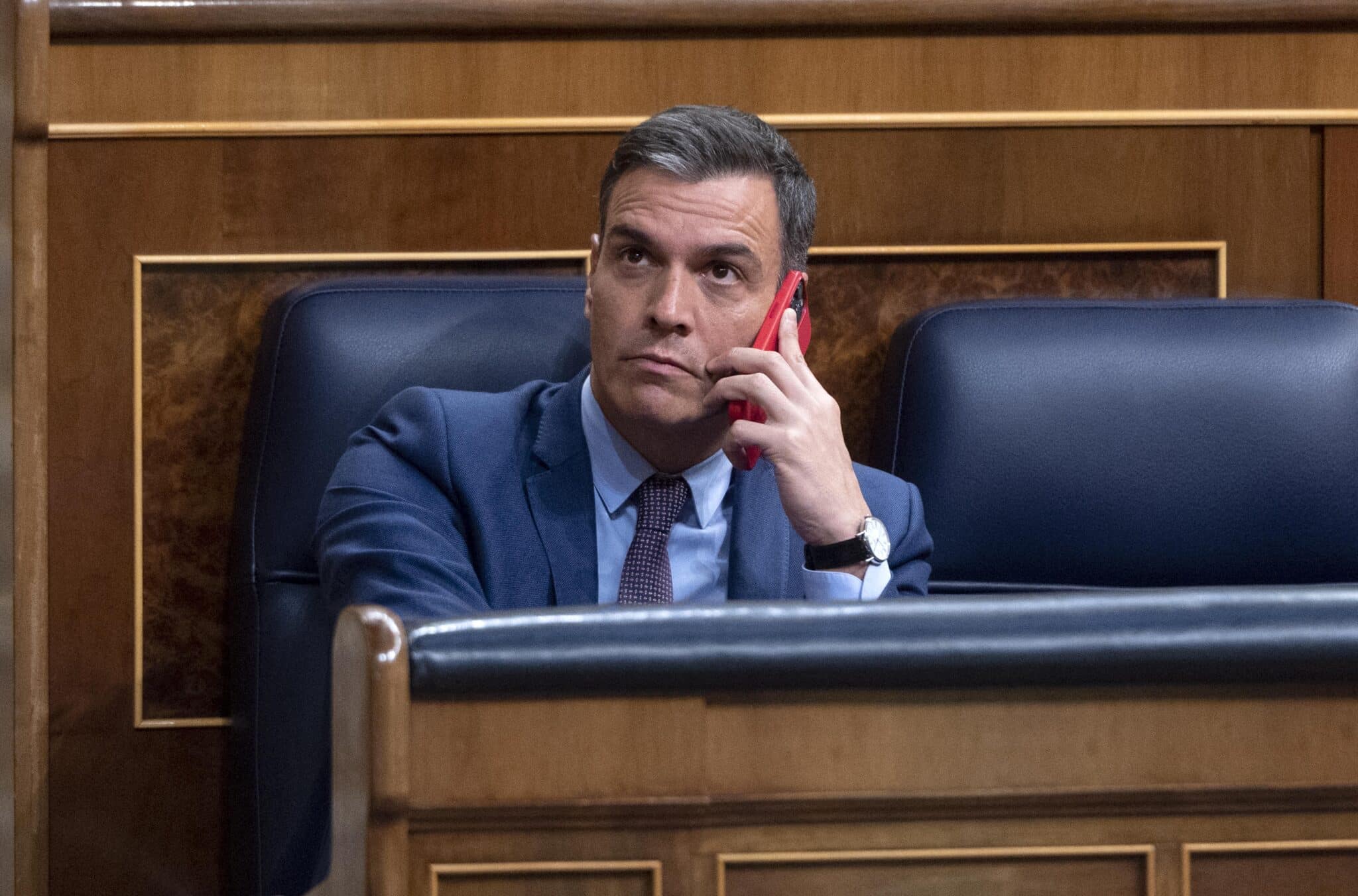 Pedro Sánchez, en el Congreso.