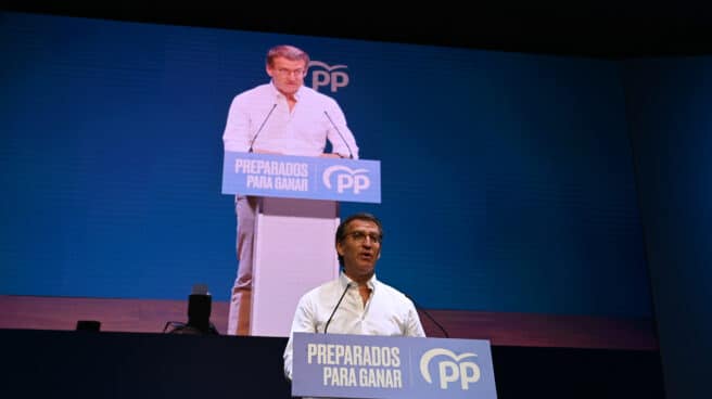 El presidente del Partido Popular, Alberto Núñez Feijóo, interviene en el XIII Congreso Regional del Partido Popular (PP) Extremadura.