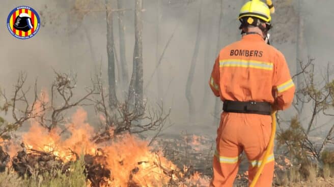 El incendio de Venta del Moro provoca una columna de humo de 300 kilómetros Incendio en Venta del Moro