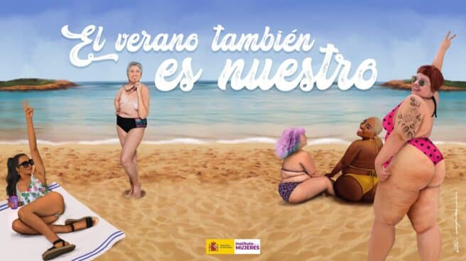 Cartel de la campaña 'El verano también es nuestro' del Instituto de las Mujeres.