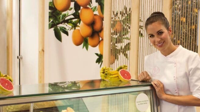 Inés con helados
