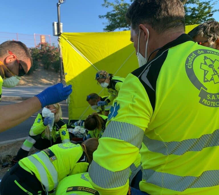 Una moto atropella a un bebé de 22 meses en Madrid 