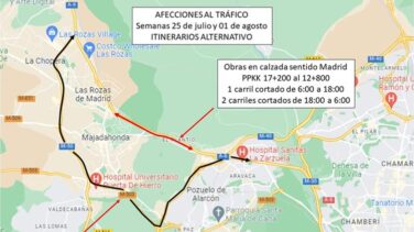 Los atascos que vienen en la A-6 de entrada a Madrid
