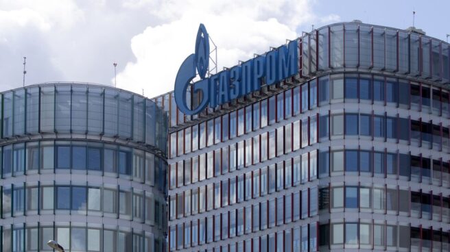 Sede de Gazprom, en la sede de San Petersburgo, en una fotografía de archivo.