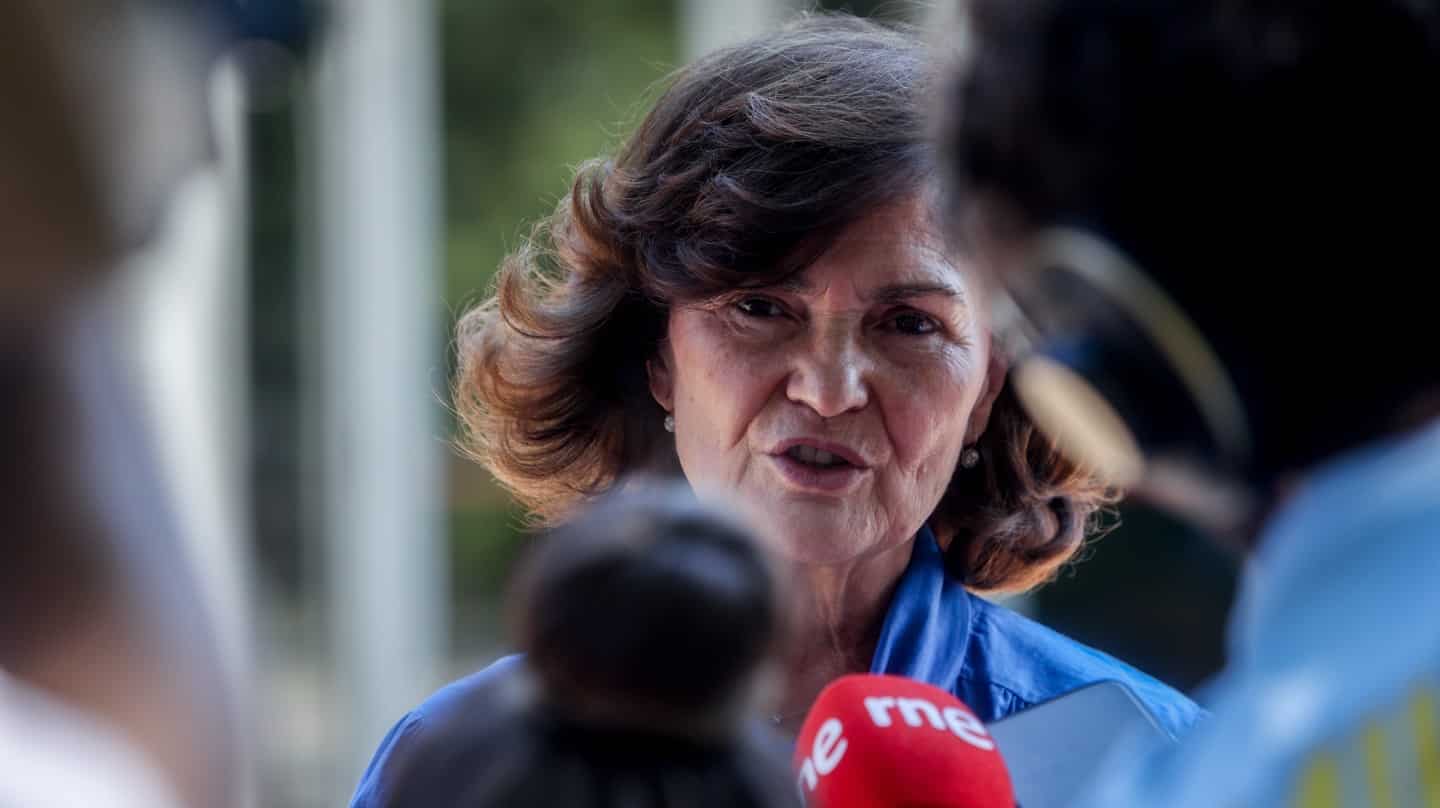 Carmen Calvo, presidenta de la Comisión de Igualdad del Congreso.