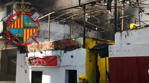 Incendio en el bar de Mallorca