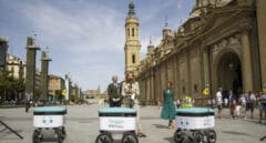 Los robots de reparto por las aceras de Zaragoza