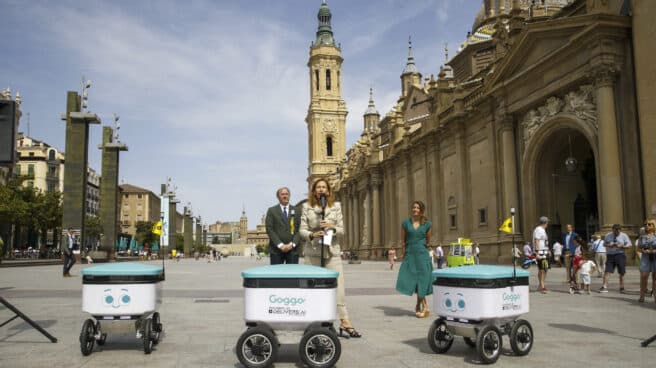 Robots de reparto en Zaragoza.