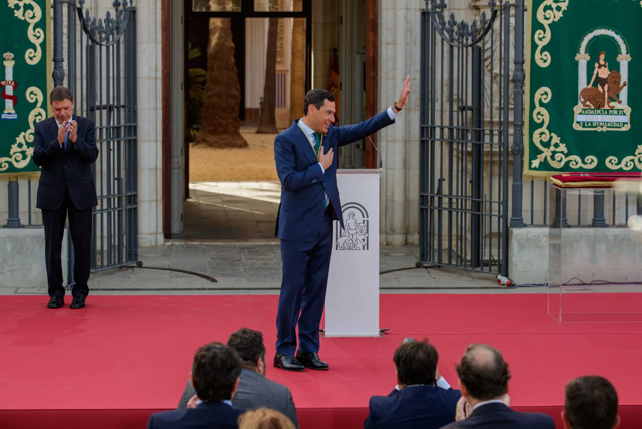 Juanma Moreno toma posesión como presidente de la Junta de Andalucía.