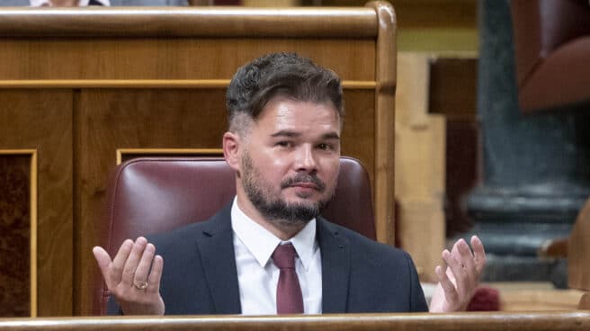 Gabriel Rufián, en el Congreso de los Diputados.