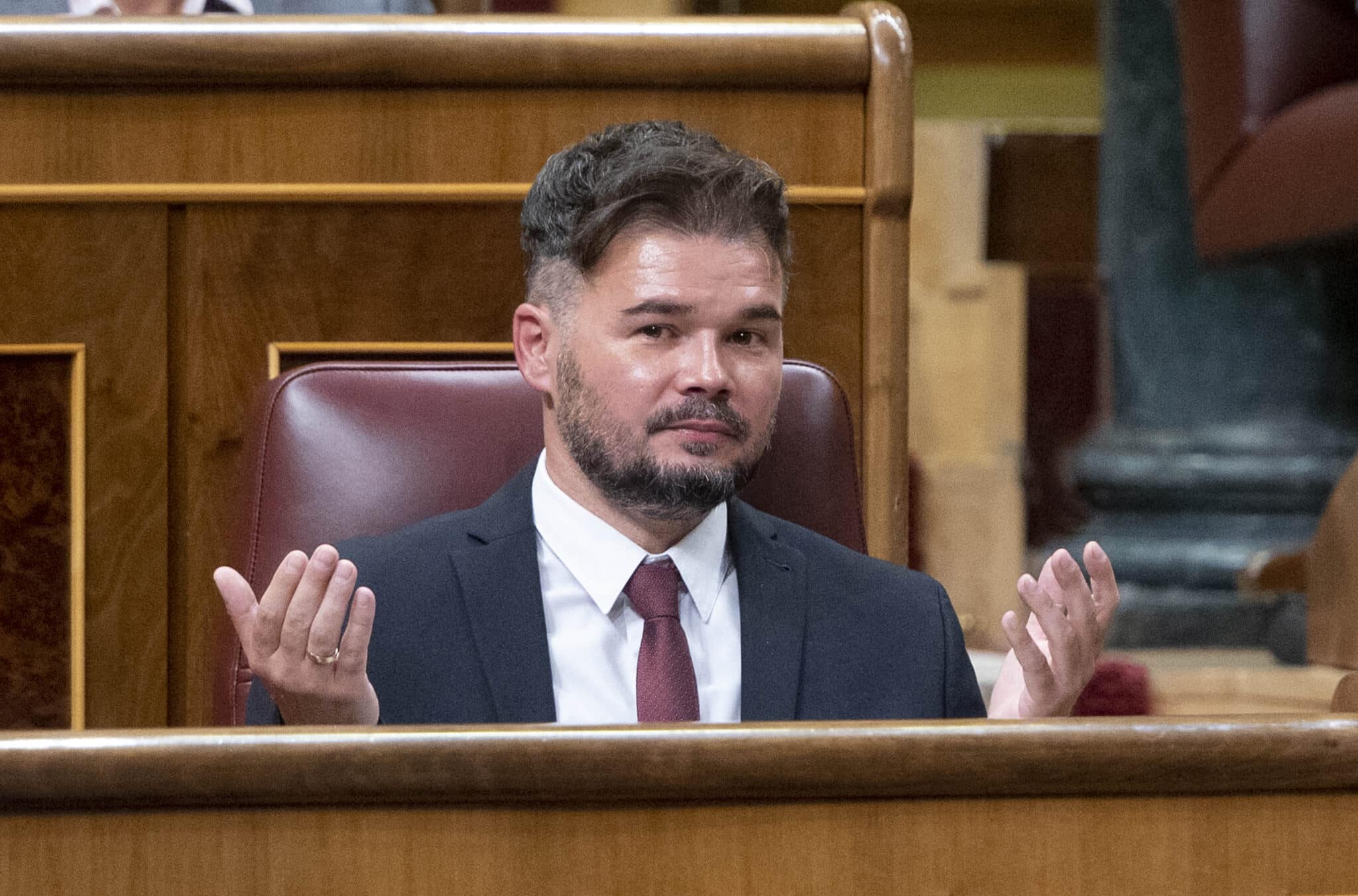 Gabriel Rufián, en el Congreso de los Diputados.