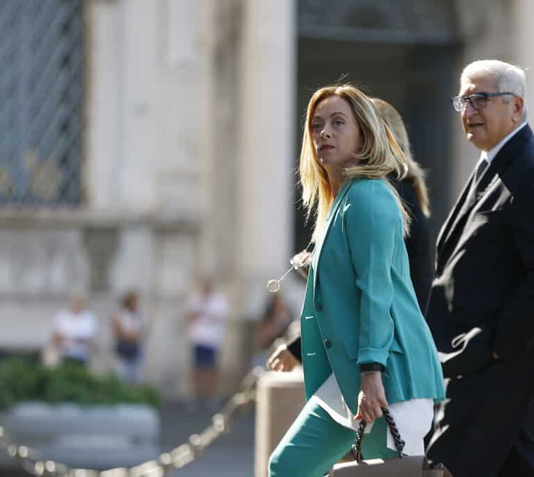 El Fratelli d'Italia de Giorgia Meloni ganaría las elecciones según las encuestas previas a la dimisión de Draghi