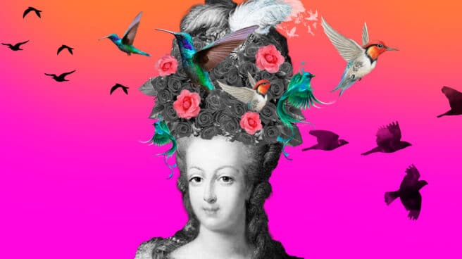 María Antonieta Montaje ilustrativo de María Antonieta aludiendo a sus peinados exuberantes