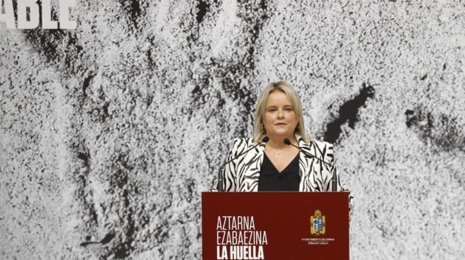 Marimar Blanco, durante el acto de homenaje a su hermano en Ermua. Marimar Blanco, durante el acto de homenaje a su hermano en Ermua.
