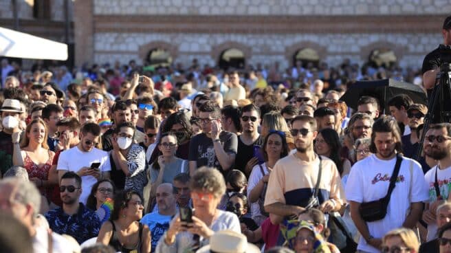 Público asistente a la presentación del proyecto de Yolanda Díaz en Matadero. Público asistente a la presentación del proyecto de Yolanda Díaz en Matadero.