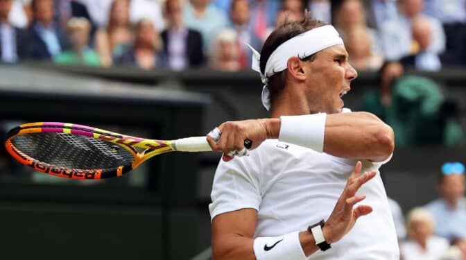 Nadal pasa a semifinales en Wimbledon tras superar a Fritz en una batalla épica de cinco sets