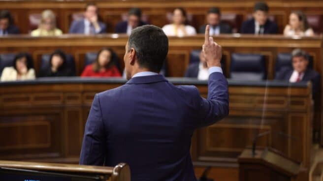 pedro-sanchez-congreso-diputados El presidente del Gobierno, Pedro Sánchez en el Congreso de los Diputados.