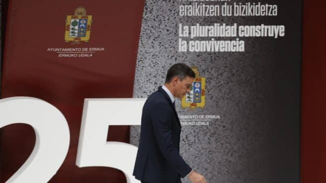 Pedro Sánchez, este domingo en Ermua. Pedro Sánchez, este domingo en Ermua.