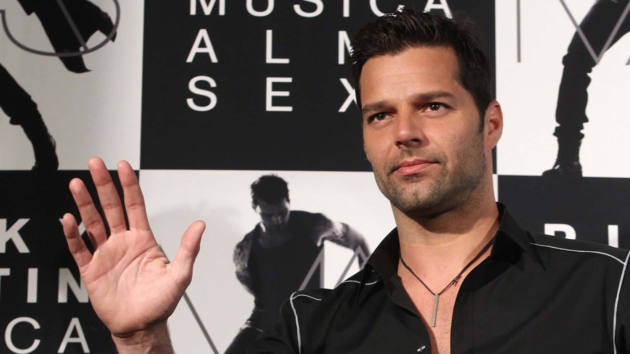 Ricky Martin en una rueda de prensa