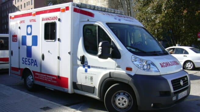 Ambulancia del Servicio de Salud del Principado de Asturias (SESPA).