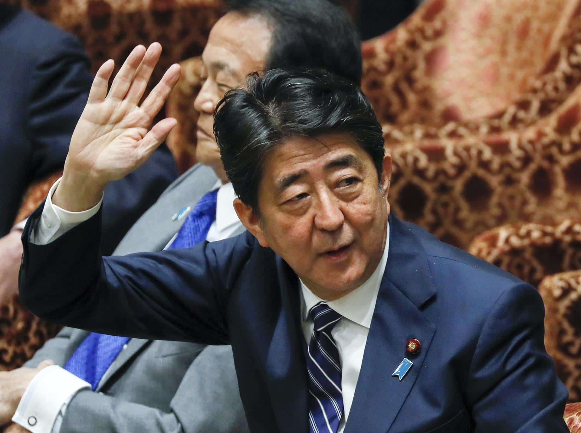 Shinzo Abe, en el parlamento japonés en mayo de 2018.