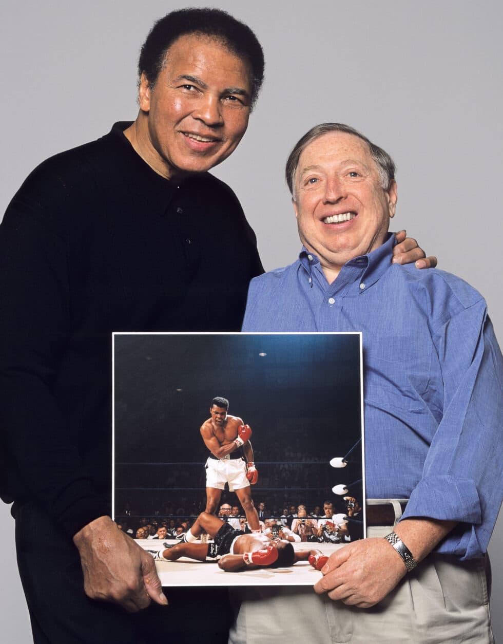 Neil Leifer con Mohamed Alí.