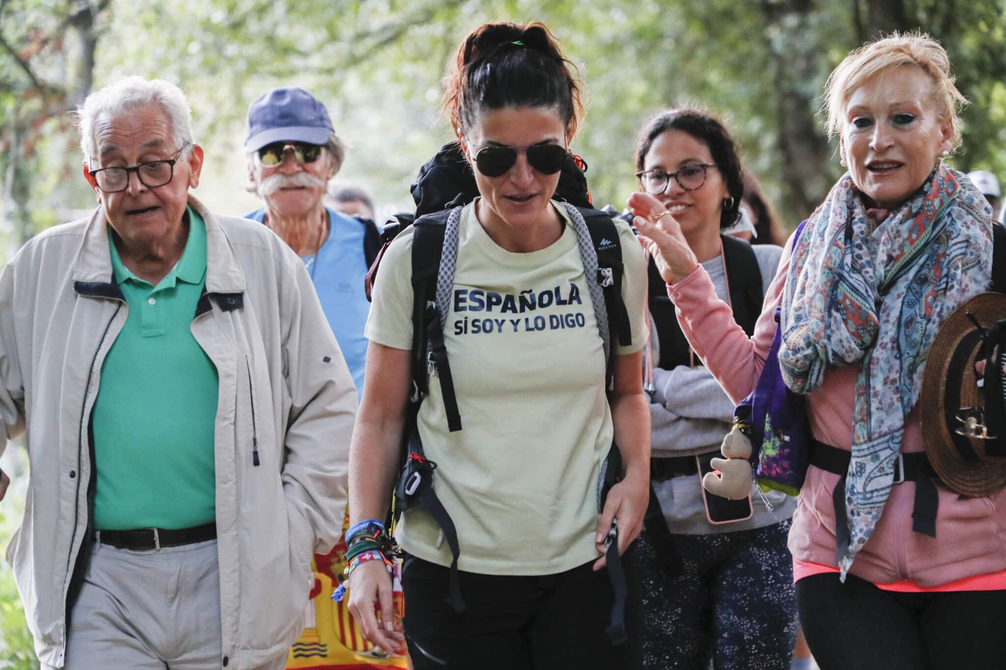 Macarena Olona, en el Camino de Santiago.