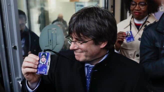 Carles Puigdemont en el Parlamento Europeo