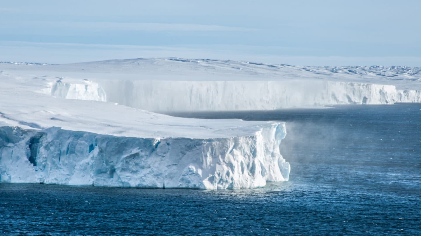 Glaciar Vanderford en la Antártida Oriental.