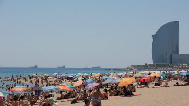 Una playa de Barcelona. Una playa de Barcelona.