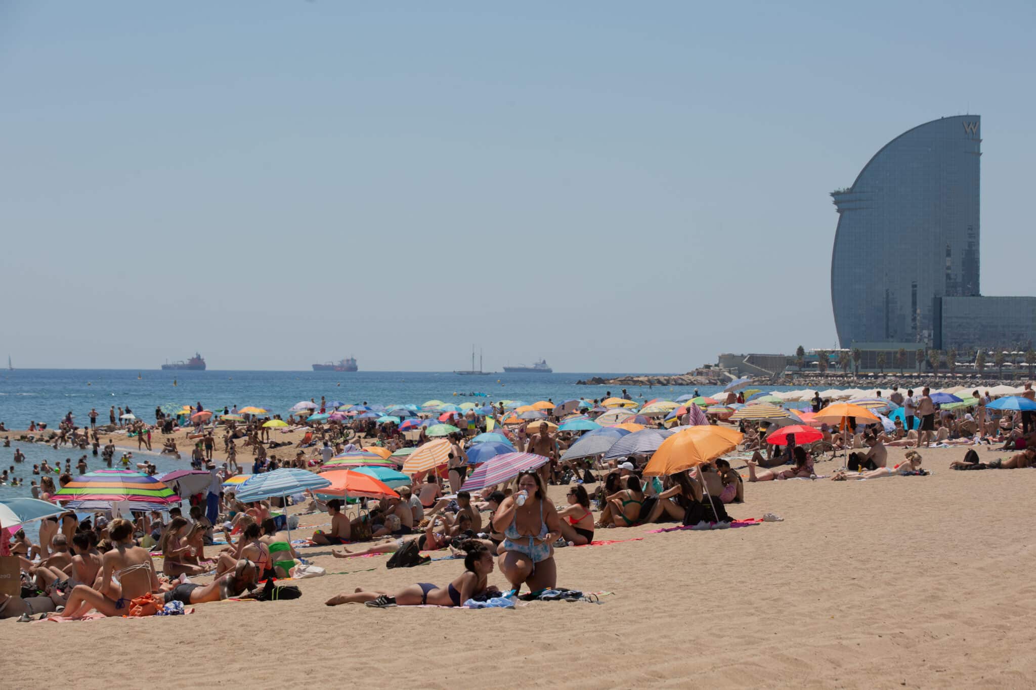 Una playa de Barcelona.