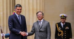 Sánchez, presentado en Colombia como "presidente de la República" tras el incidente de Felipe VI y la espada de Bolívar