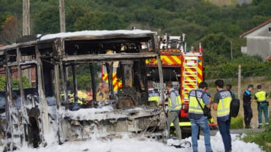 Un bombero en prácticas muere atropellado por un autobús