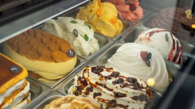 Algunos de los helados de Marconata