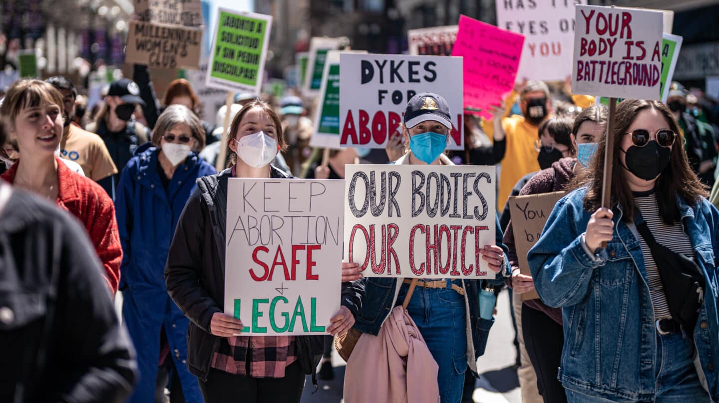 Manifestación pro aborto en Chicago